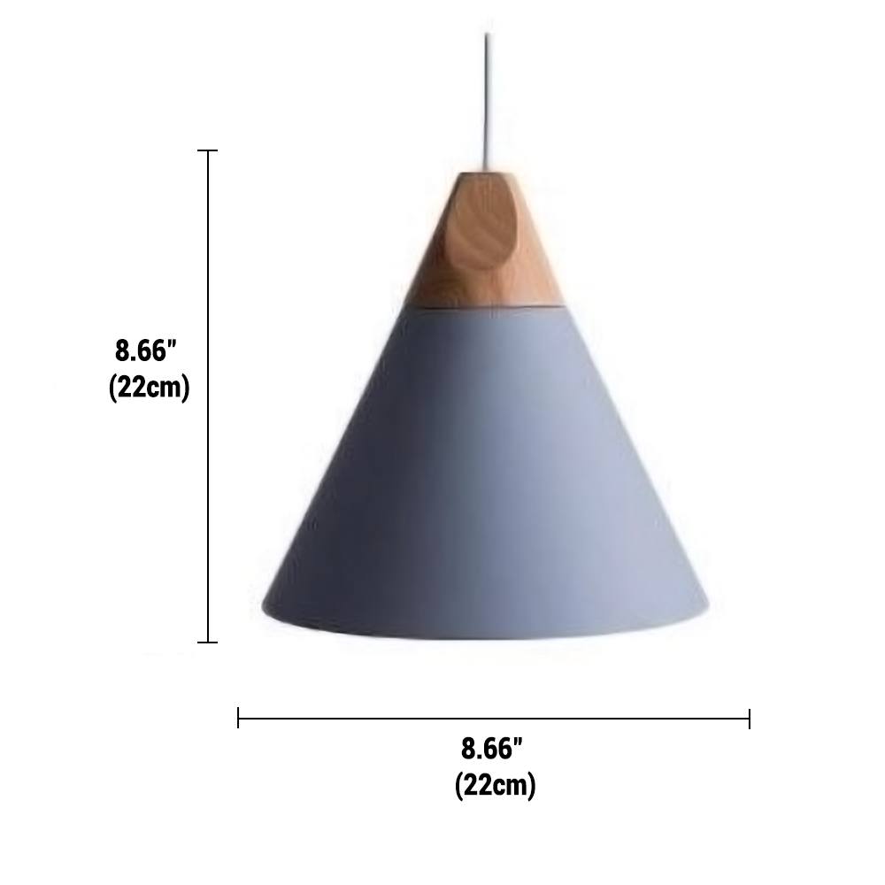 Lampe Suspendue Industrielle en Bois et Acier avec Régulateur de Hauteur