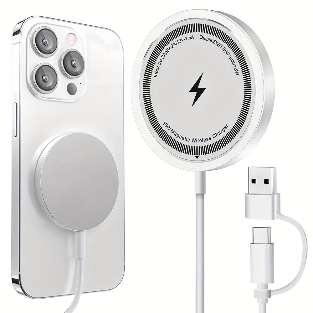 Chargeur Téléphone Magnétique Sans Fil avec Câble USB