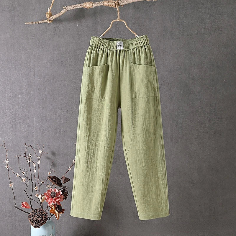 Pantalon droit classique et décontracté