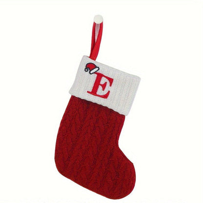 Chaussette de Noël Tricotée Personnalisée Décorative