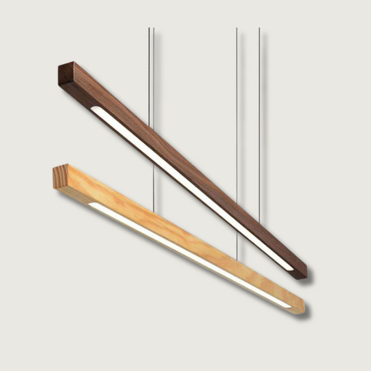Lampe Suspendue Bois LED Élégante Réglable - Foivo