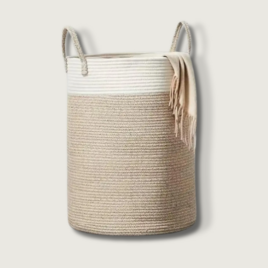 Panier à Linge En Osier Résistant - Foivo