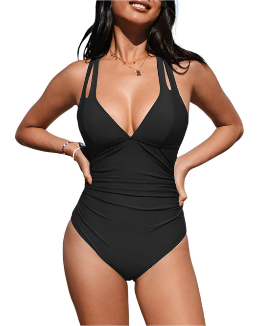 Maillot de bain femme élégant uni - BlxckFR