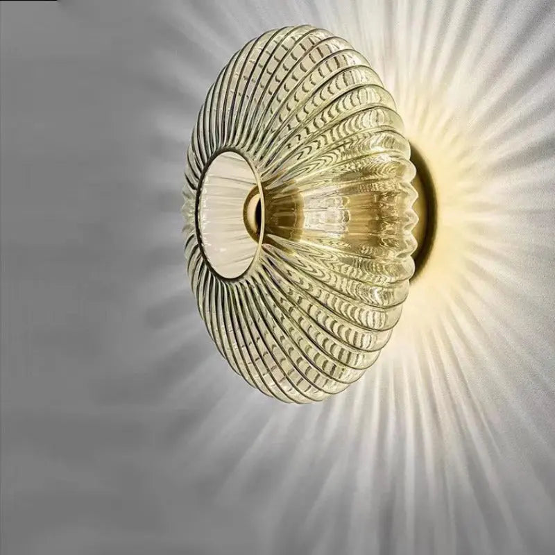 Lumière Élégante - Applique Murale en Verre Raffinée