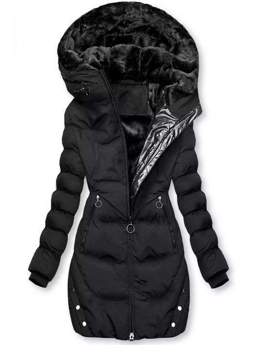 Veste Polaire Élégante avec Capuche et Poches - BlxckFR