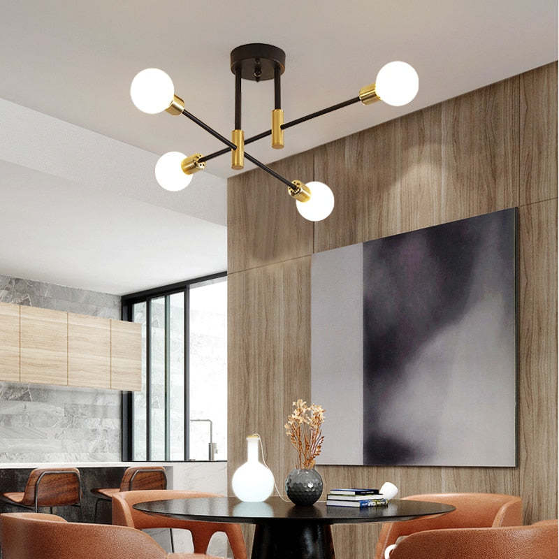 Lampe Plafond LED Élégante - Éclairage Chaleureux et Design Intérieur