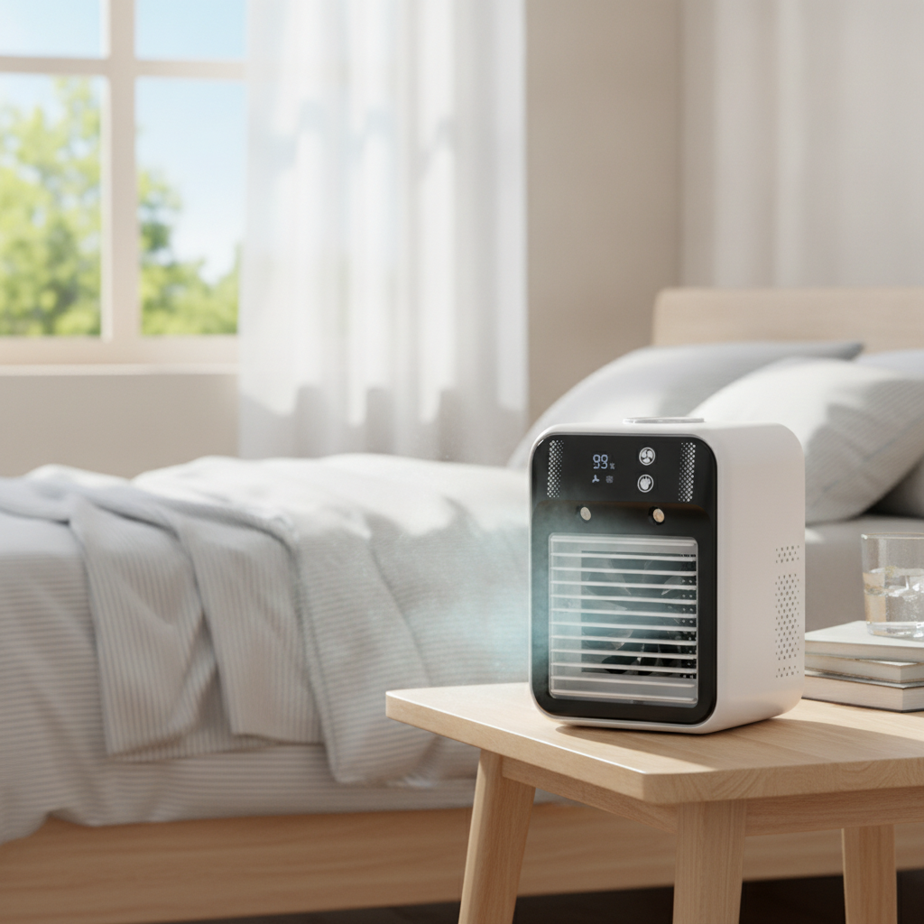 Ventilateur Brumisateur Portable USB-C Réservoir Intégré Multiple