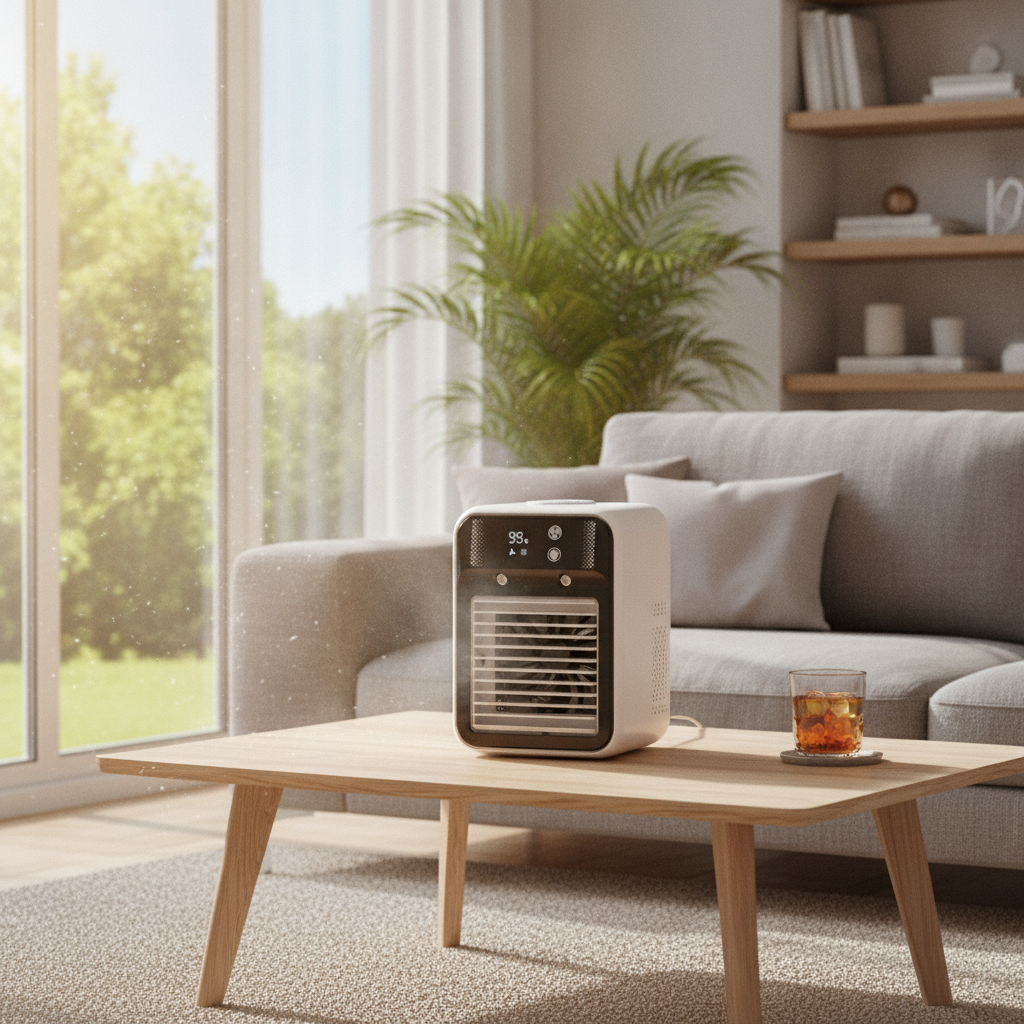Ventilateur Brumisateur Portable USB-C Réservoir Intégré Multiple