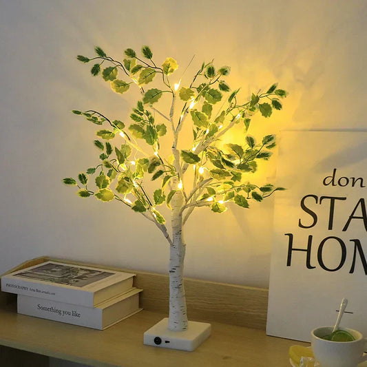 Guirlande Lumineuse Noël Élégante avec Feuilles Vertes - Foivo