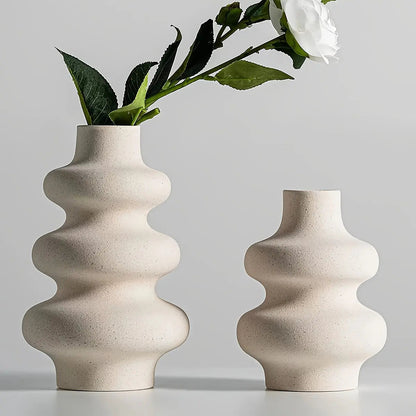 Vase Céramique Décoratif en Spirale