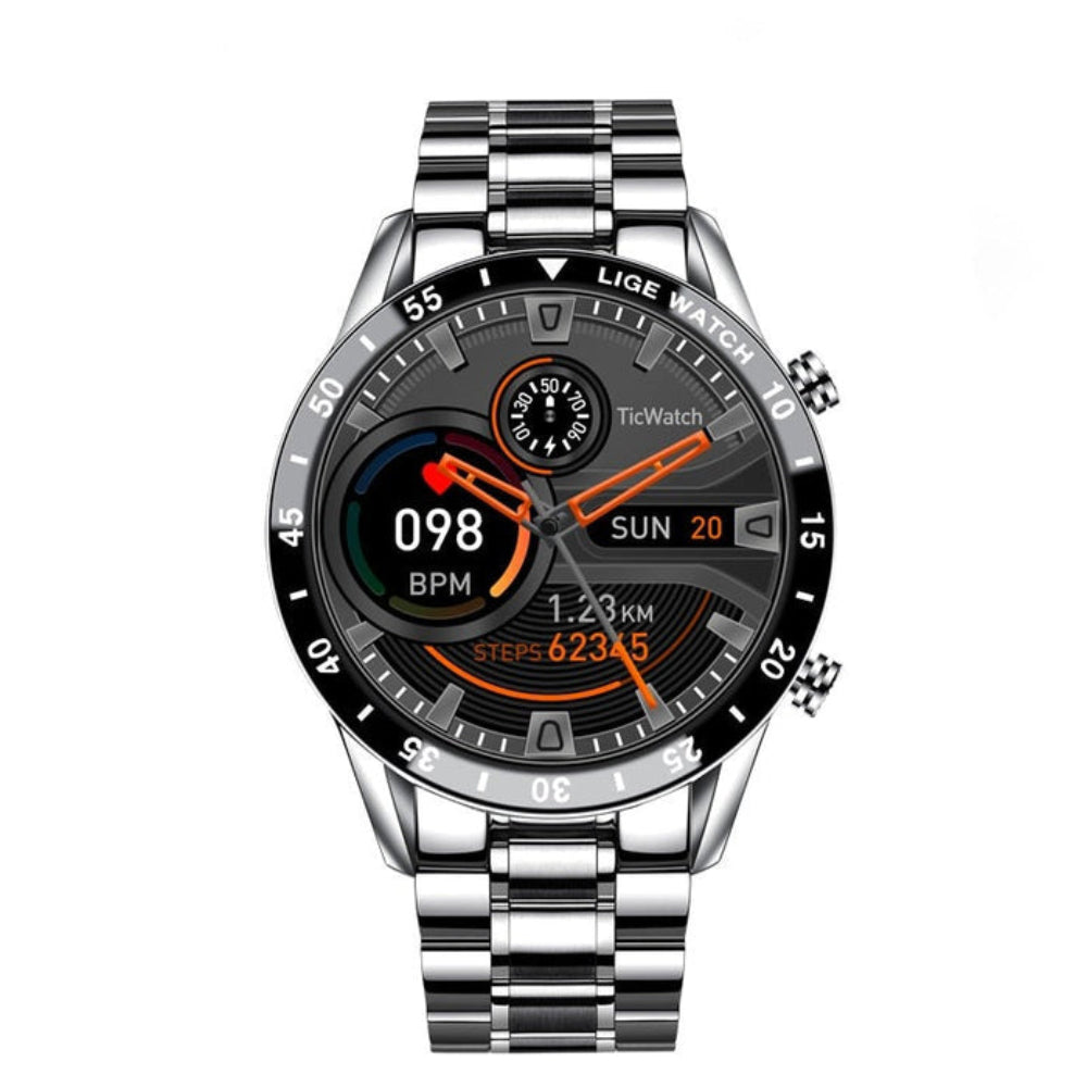 Montre Connectée Acier Inoxydable Fitness Tracker