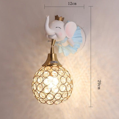 Lampe Murale Enfant Éléphant Amusant