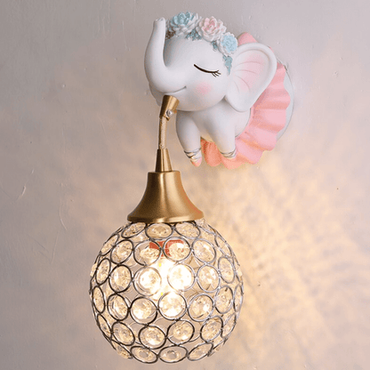 Lampe Murale Enfant Éléphant Amusant