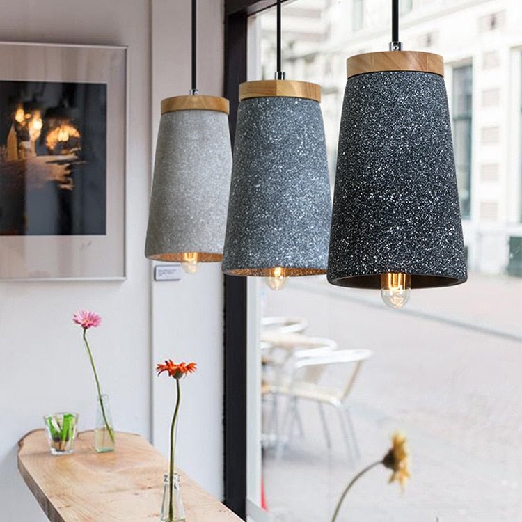 Lampe Plafond Béton Élégante et Robuste