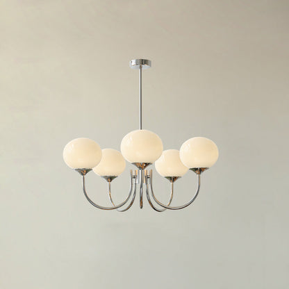 Lustre Élégant en Laiton Suspendu