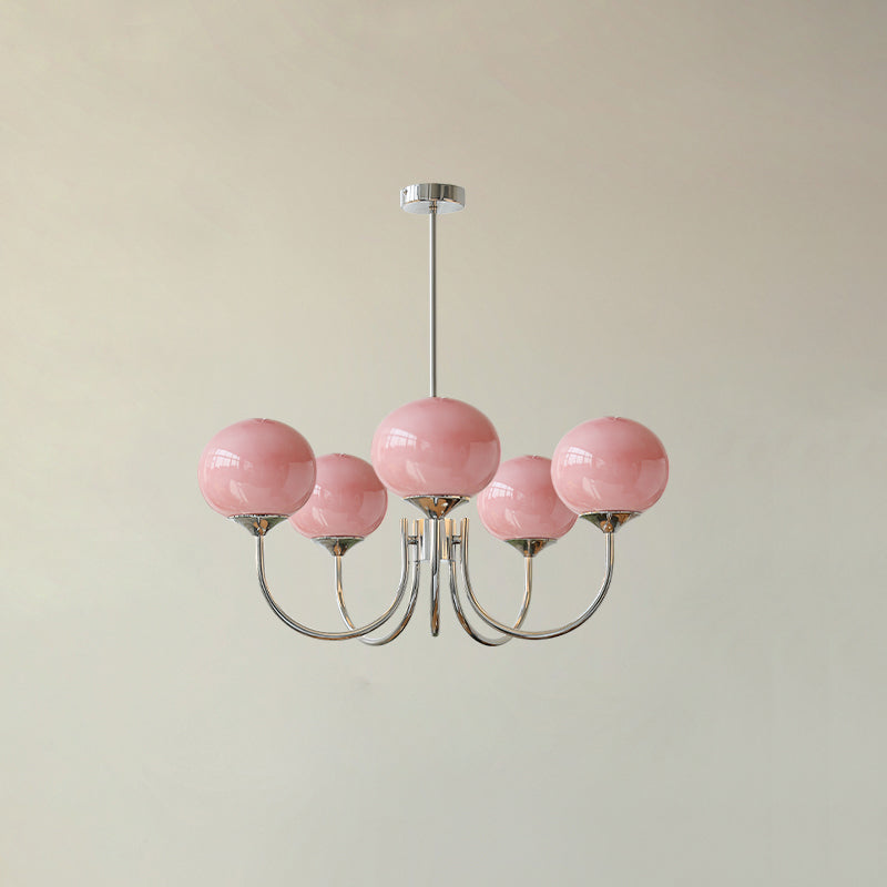 Lustre Élégant en Laiton Suspendu