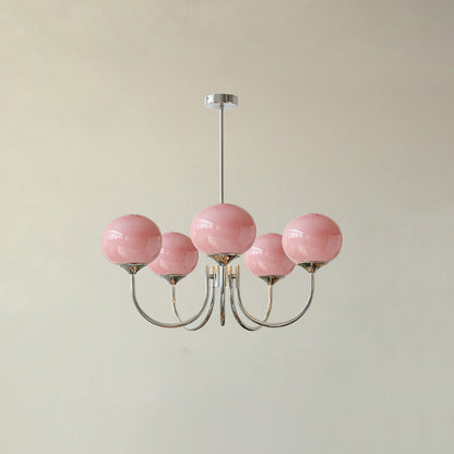 Lustre Élégant en Laiton Suspendu