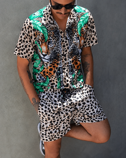 Ensemble Homme Coton Manches Courtes et Short Confortable