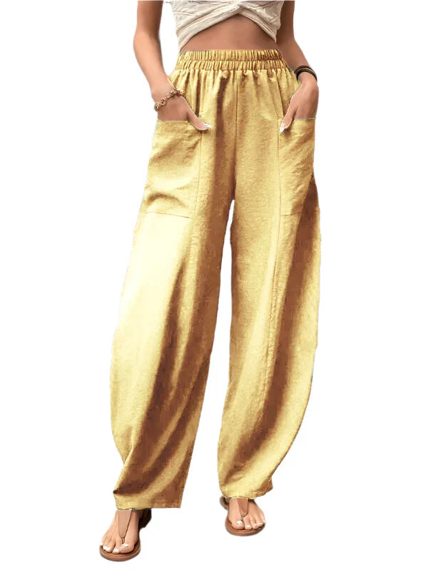 Pantalon Décontracté pour Femme à Jambe Élégante