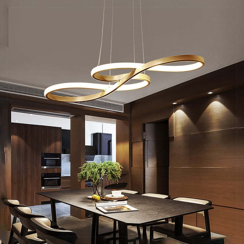 Lampe Suspendue Élégante Musique – LED avec Cadre Métal Chic