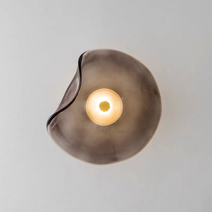 Lampe Murale Design en Verre Doré - Éclairage LED Chic et Pratique