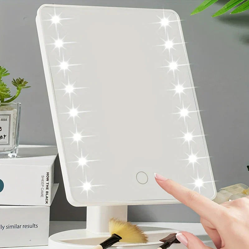 Miroir LED Lumineux avec Éclairage Régulable pour Maquillage Professionnel - BlxckFR