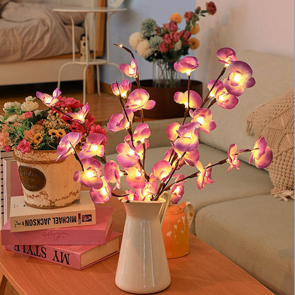 Lampe de Noël Élégante à Branches Vertes