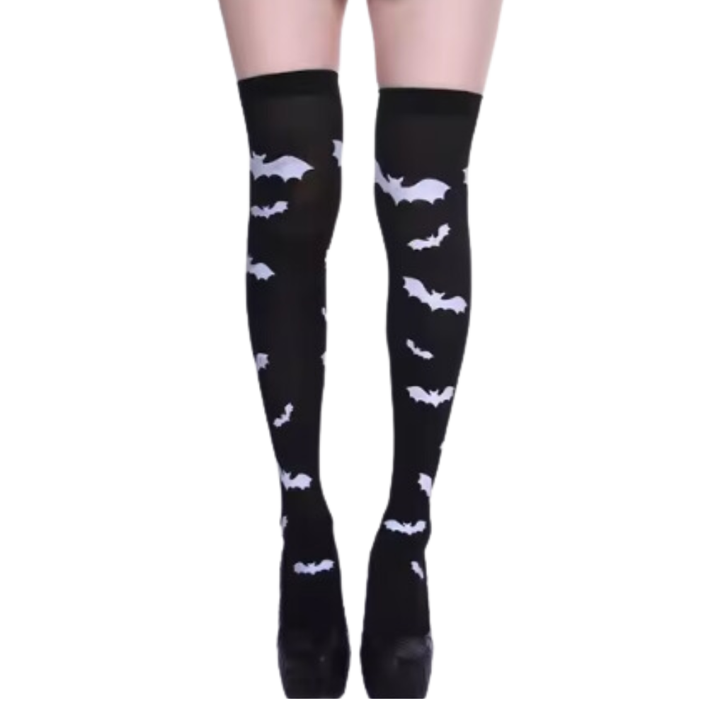 Chaussettes de sport compression éclatantes pour Halloween