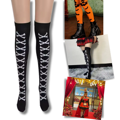 Chaussettes de sport compression éclatantes pour Halloween - blxckfr