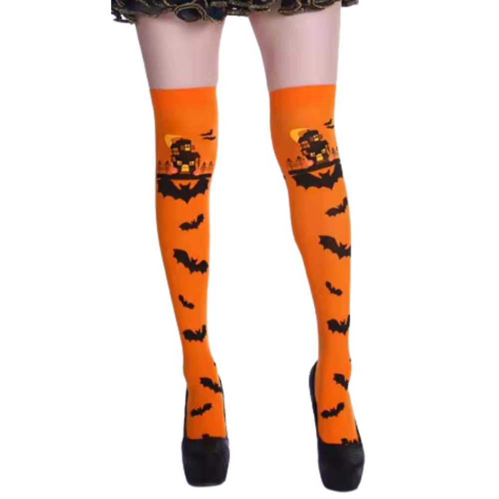 Chaussettes de sport compression éclatantes pour Halloween