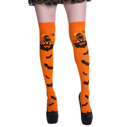 Chaussettes de sport compression éclatantes pour Halloween