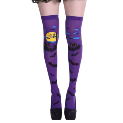 Chaussettes de sport compression éclatantes pour Halloween