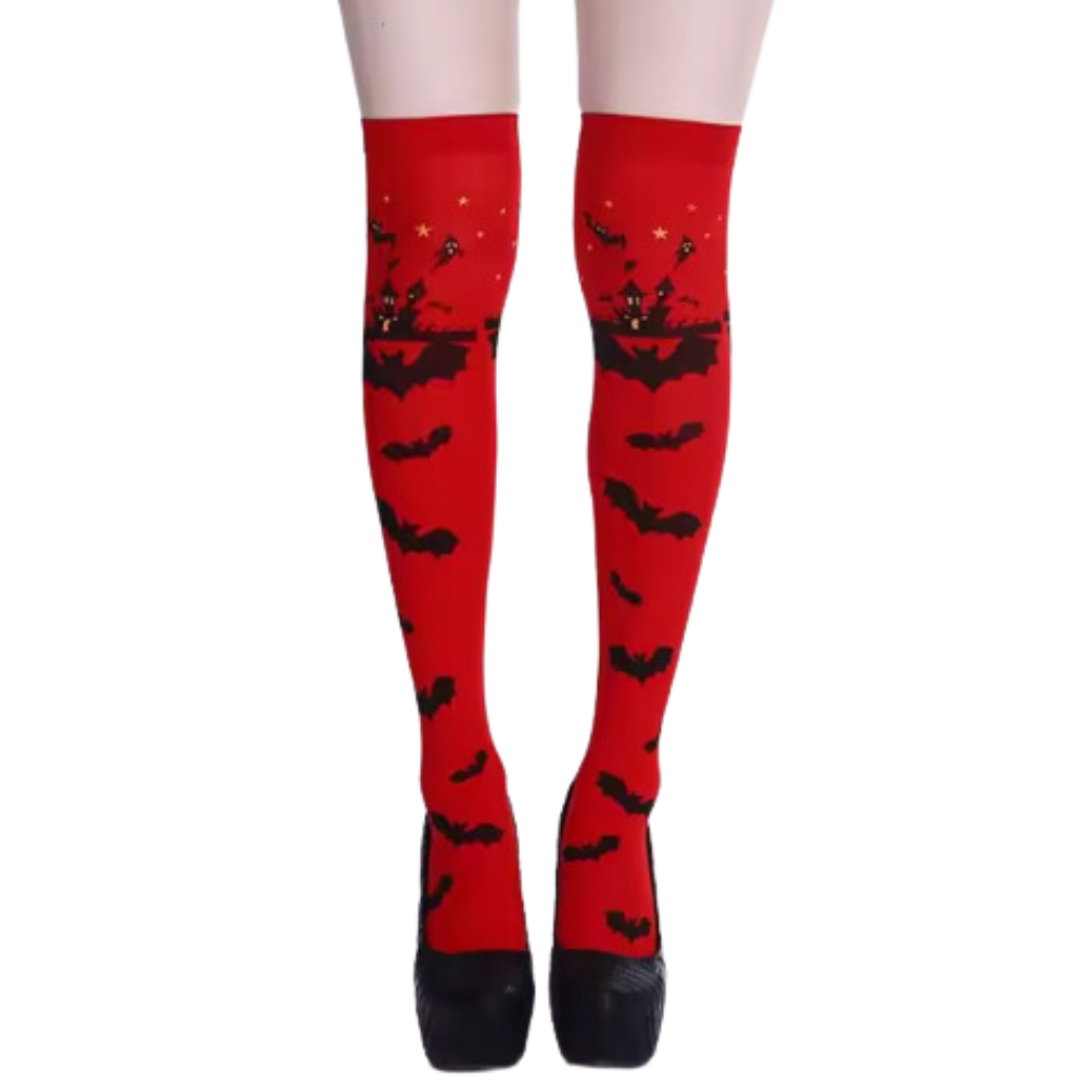 Chaussettes de sport compression éclatantes pour Halloween