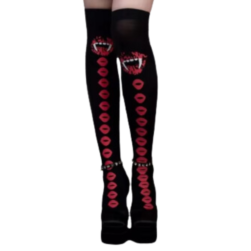 Chaussettes de sport compression éclatantes pour Halloween