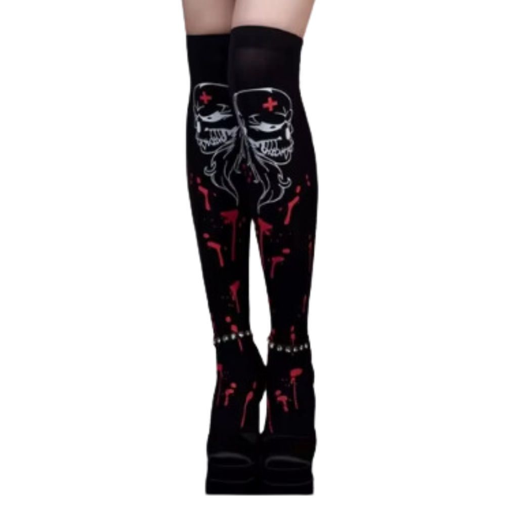 Chaussettes de sport compression éclatantes pour Halloween