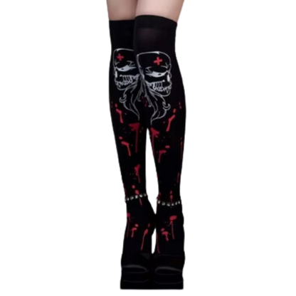 Chaussettes de sport compression éclatantes pour Halloween