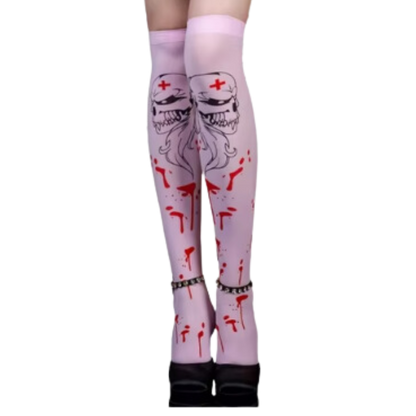 Chaussettes de sport compression éclatantes pour Halloween
