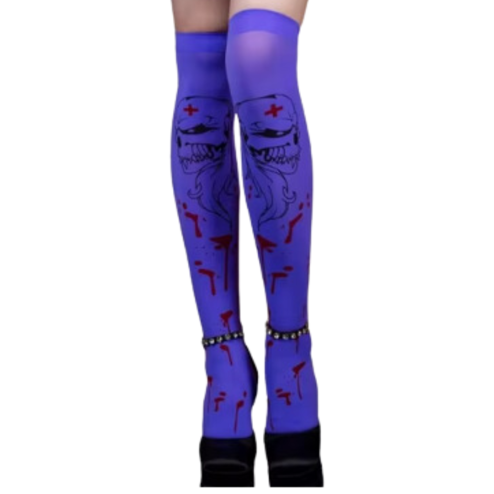 Chaussettes de sport compression éclatantes pour Halloween