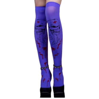Chaussettes de sport compression éclatantes pour Halloween