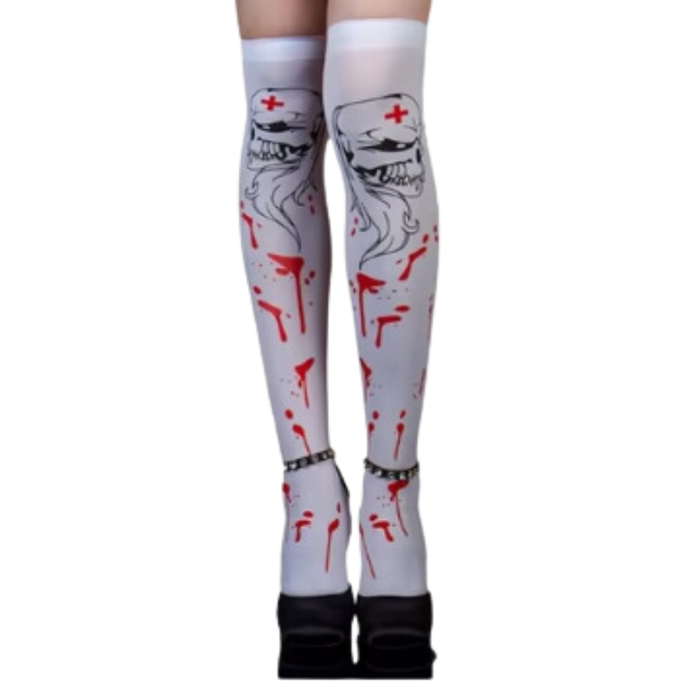 Chaussettes de sport compression éclatantes pour Halloween