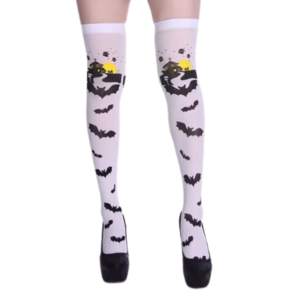 Chaussettes de sport compression éclatantes pour Halloween