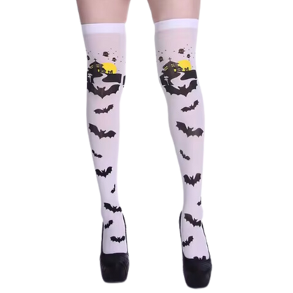 Chaussettes de sport compression éclatantes pour Halloween