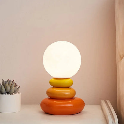Lampe de bureau en pierre ronde originale - BlxckFR