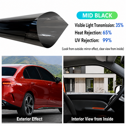 Film Teinté Voiture Protection UV Adhésif Coupe Sur Mesure