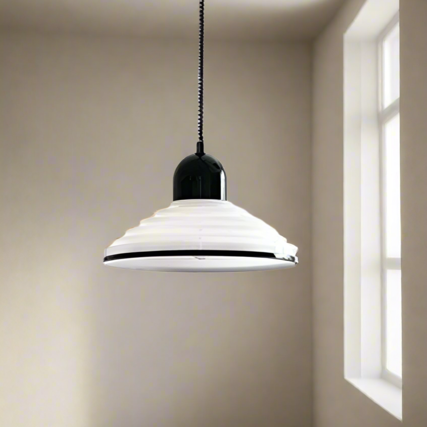 Lampe Suspendue Verre Blanc Élégante - Foivo