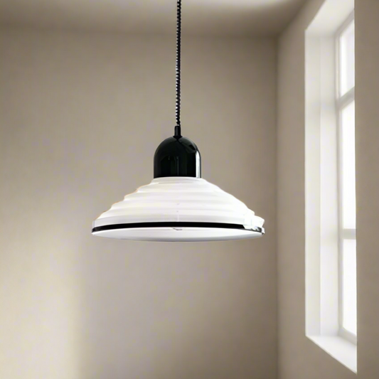 Lampe Suspendue Verre Blanc Élégante - Foivo