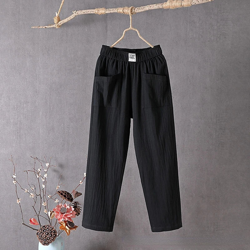 Pantalon droit classique et décontracté
