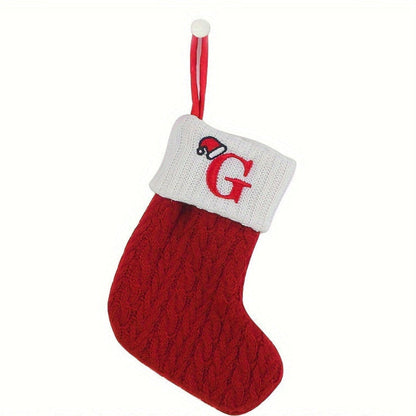 Chaussette de Noël Tricotée Personnalisée Décorative