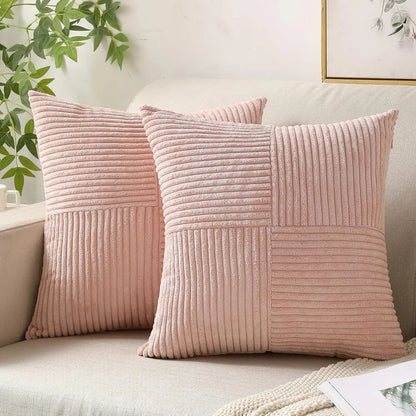 Housses de Coussin en Velours Doux Élégant
