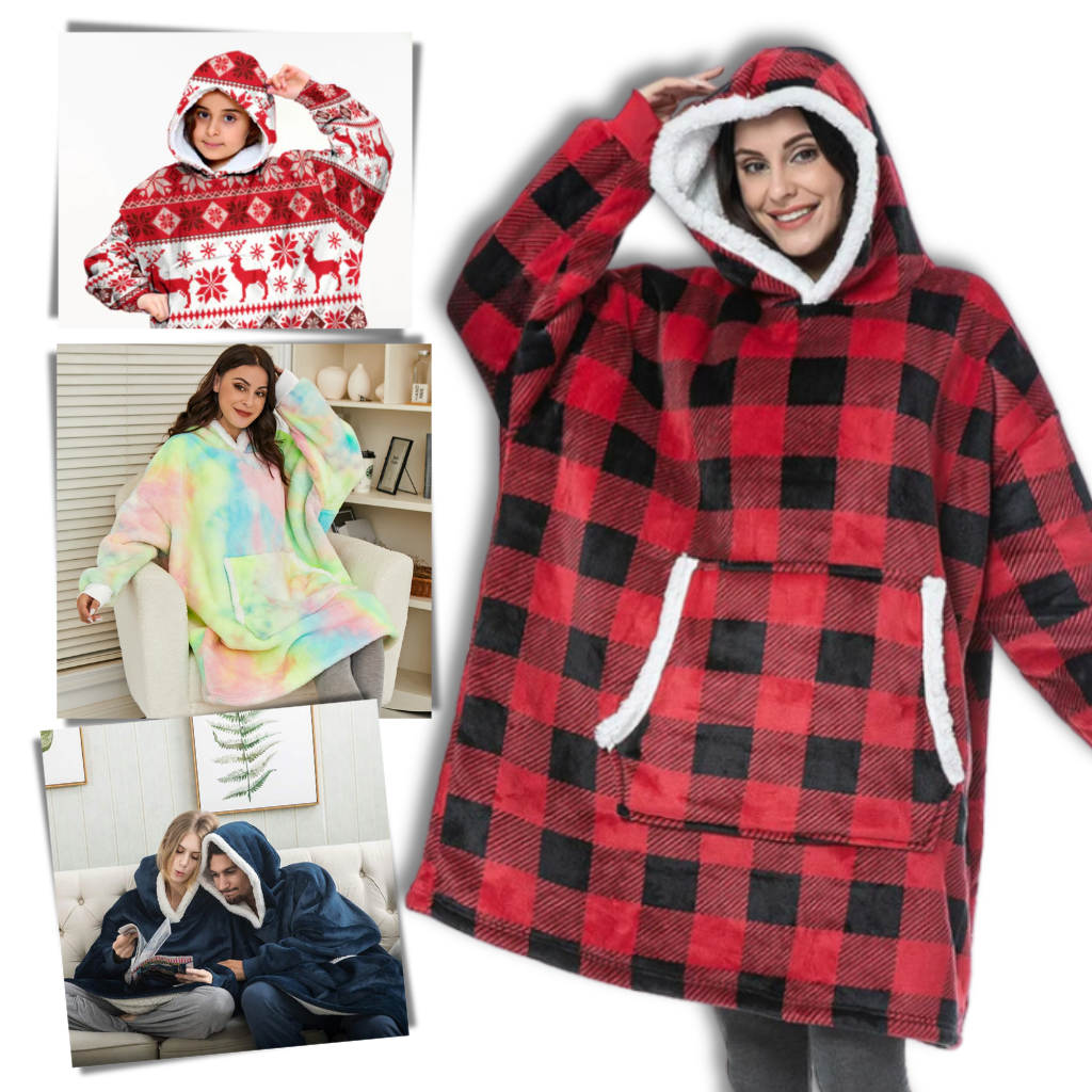 Plaid Capuchon Doublure Polaire - BlxckFR